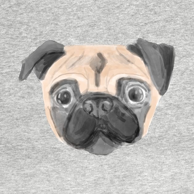 Pug by AliScarletAdams